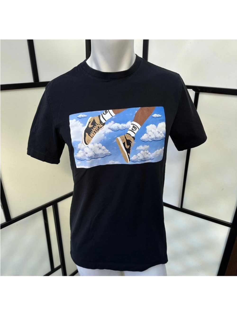 Nike Jordan Flight Essentials TShirt Mens Medium Black Sneakers Cloud FZ1967-011